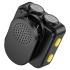 HOCO L17 Wireless Microphones, Receiver Type-C Adapter for iPhone and Android, 360° HD Sound Pickup, Noise Reduction, 75mAh Battery for 6 hours of Recording, Charging Case 600mAh - Black
